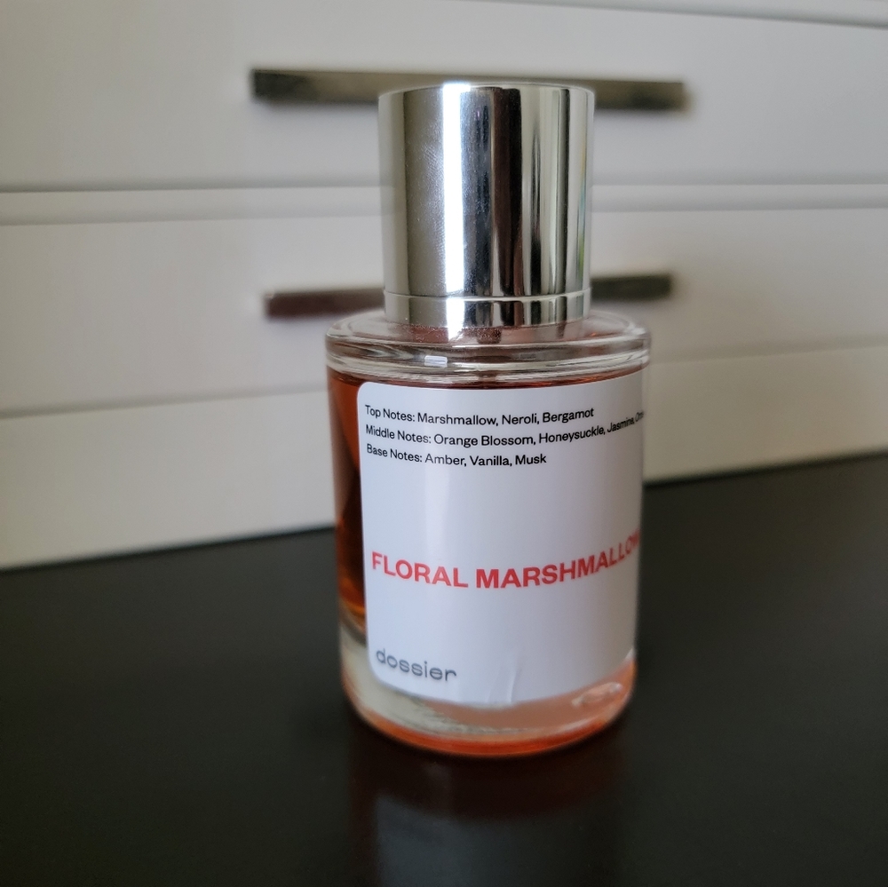 Dossier floral marshmallow